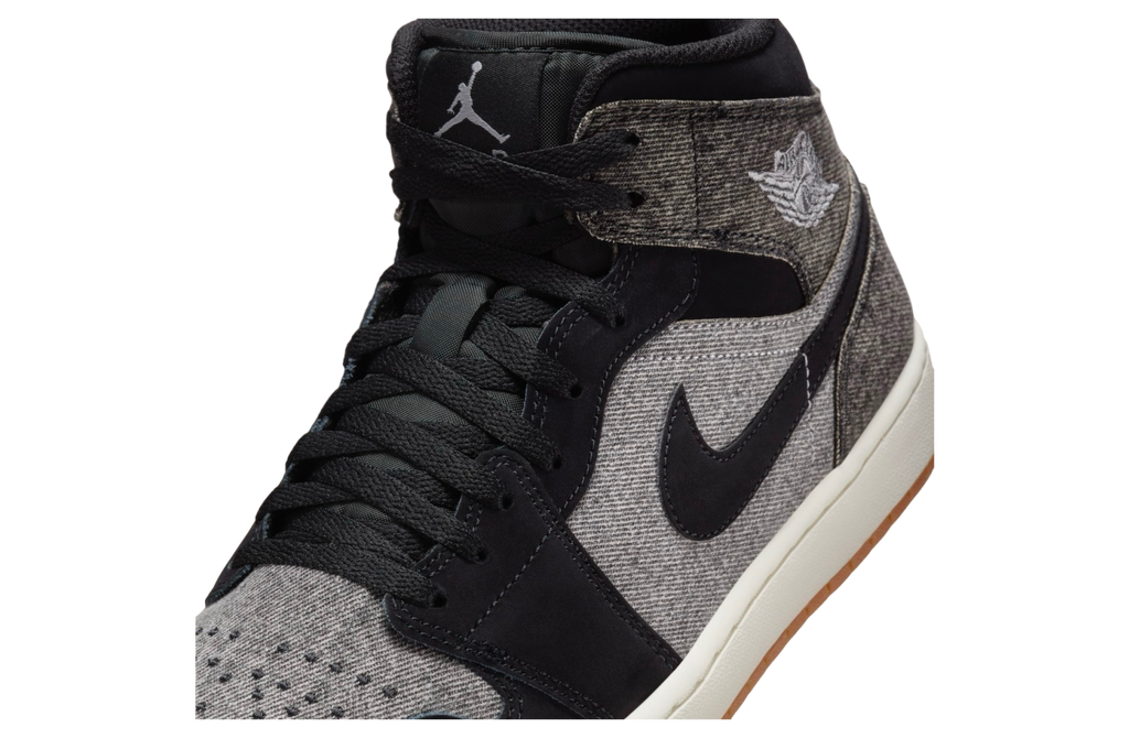 Air Jordan 1 Mid Black Denim - Image 7