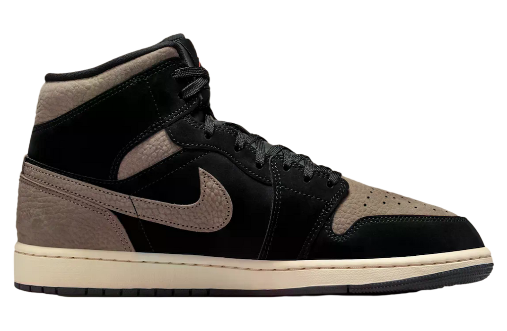 Air Jordan 1 Mid Black / Light Wild Mango - Image 3