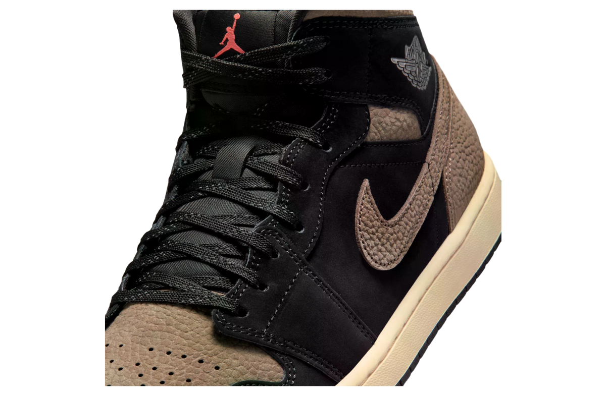 Air Jordan 1 Mid Black / Light Wild Mango - Image 7