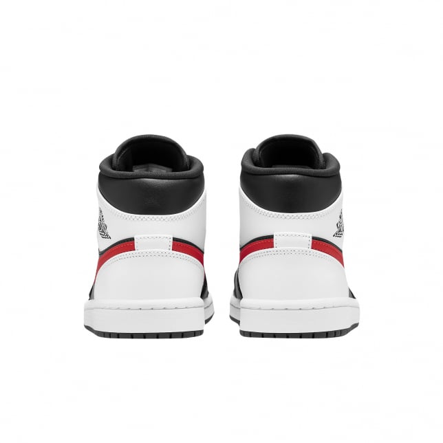 Air Jordan 1 Mid Black White Chile Red - Image 5