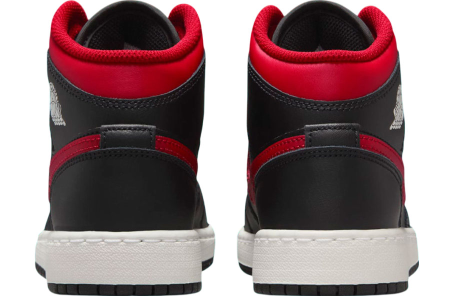 Air Jordan 1 Mid Bred Black / Red - Image 4