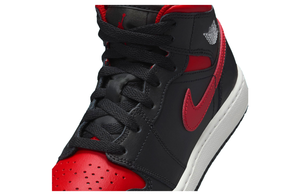 Air Jordan 1 Mid Bred Black / Red - Image 7