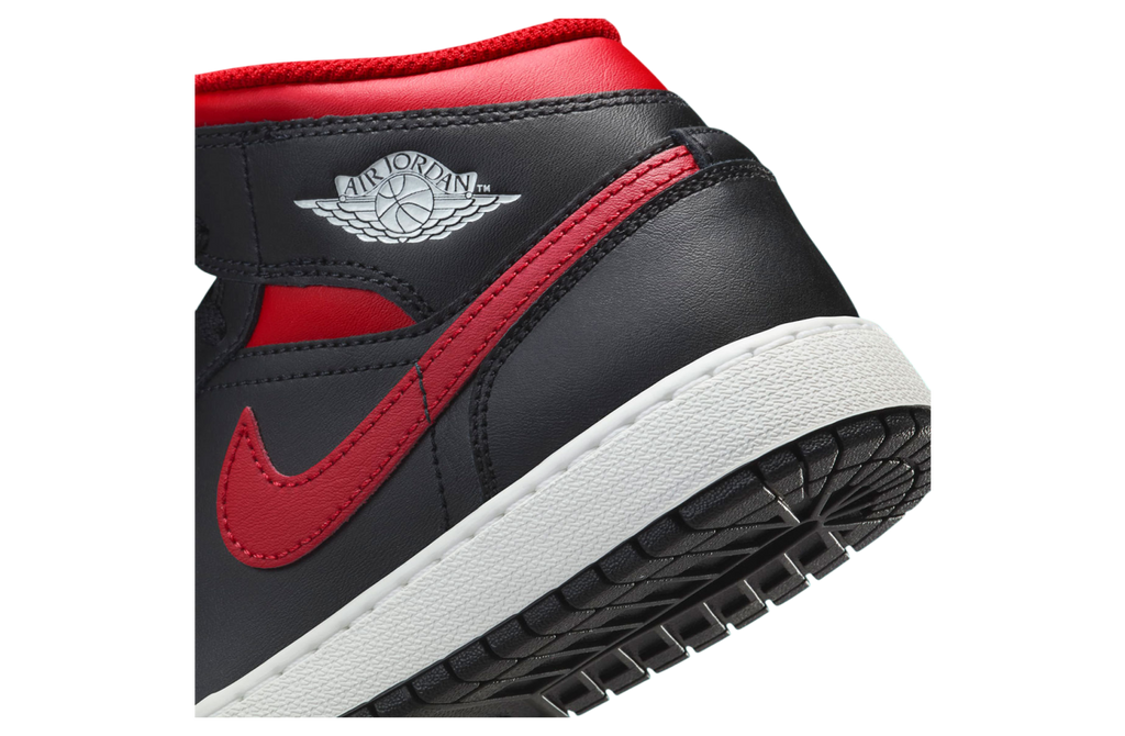Air Jordan 1 Mid Bred Black / Red - Image 8