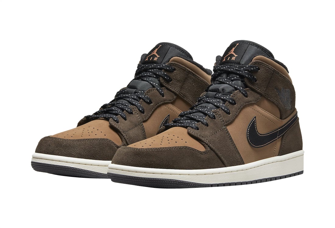 Air Jordan 1 Mid Brown - Image 2