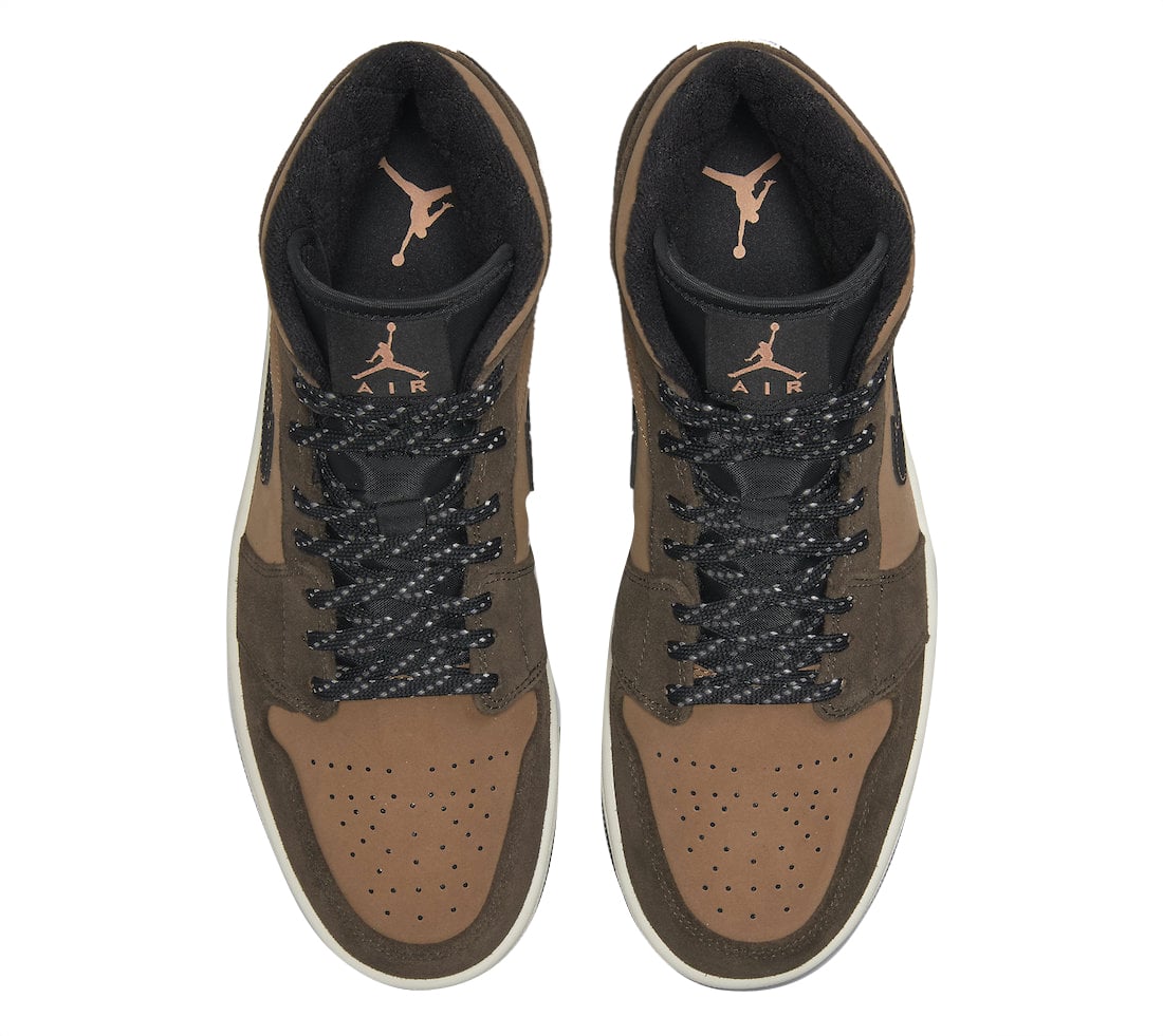 Air Jordan 1 Mid Brown - Image 4
