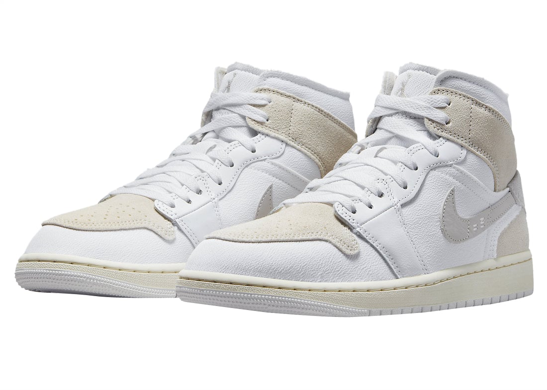 Air Jordan 1 Mid Craft Light Orewood Brown - Image 2