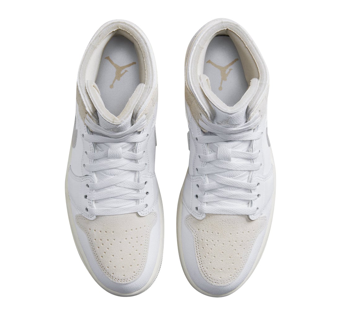 Air Jordan 1 Mid Craft Light Orewood Brown - Image 4