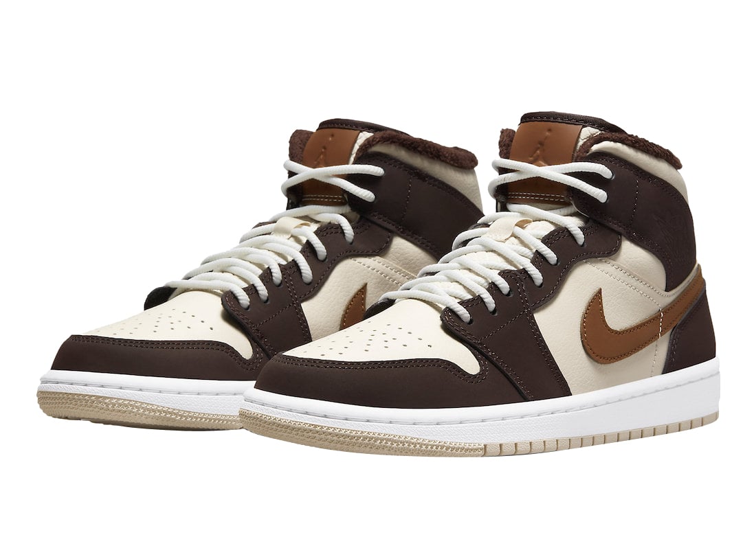 Air Jordan 1 Mid Cream Dark Chocolate - Image 2