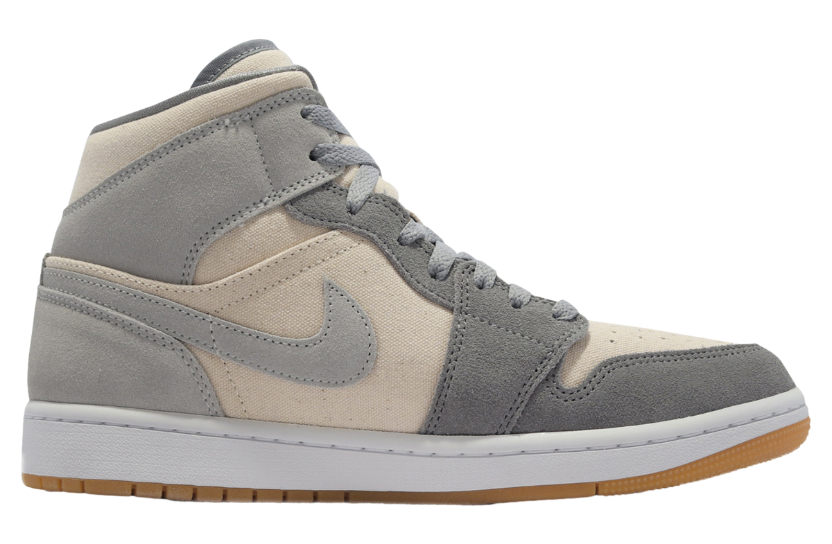 Air Jordan 1 Mid Cream Grey - Image 2