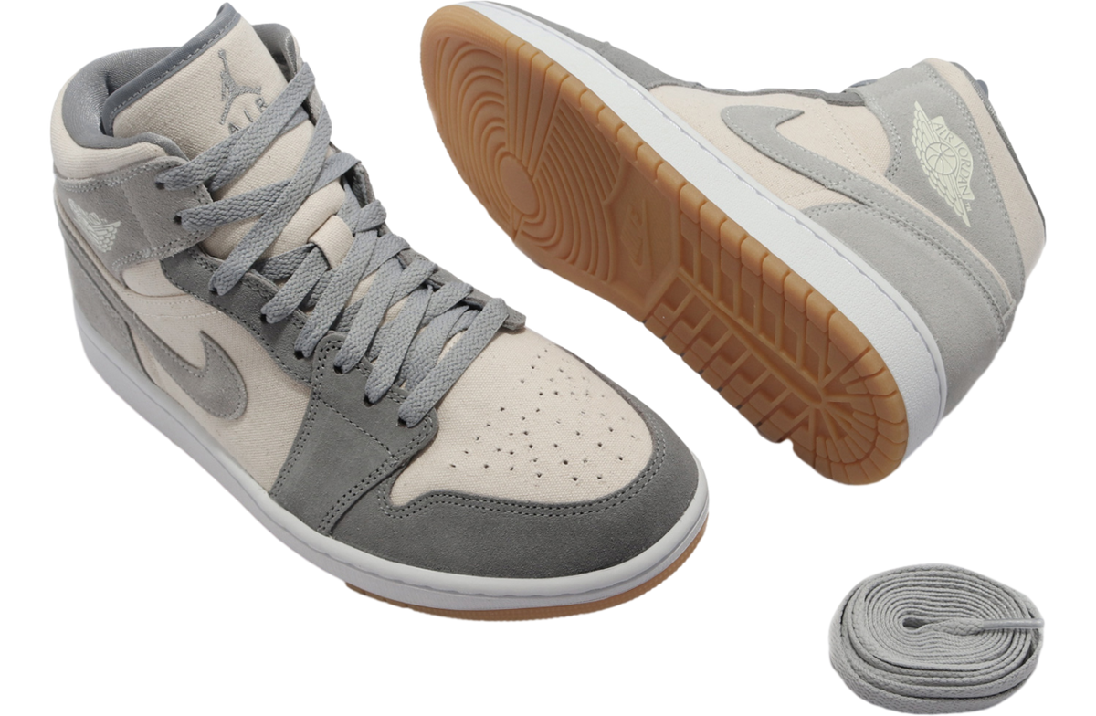 Air Jordan 1 Mid Cream Grey - Image 6