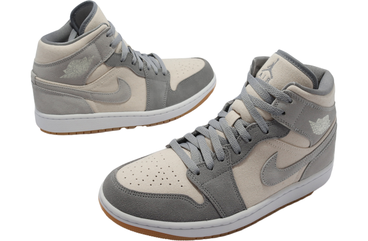Air Jordan 1 Mid Cream Grey - Image 7