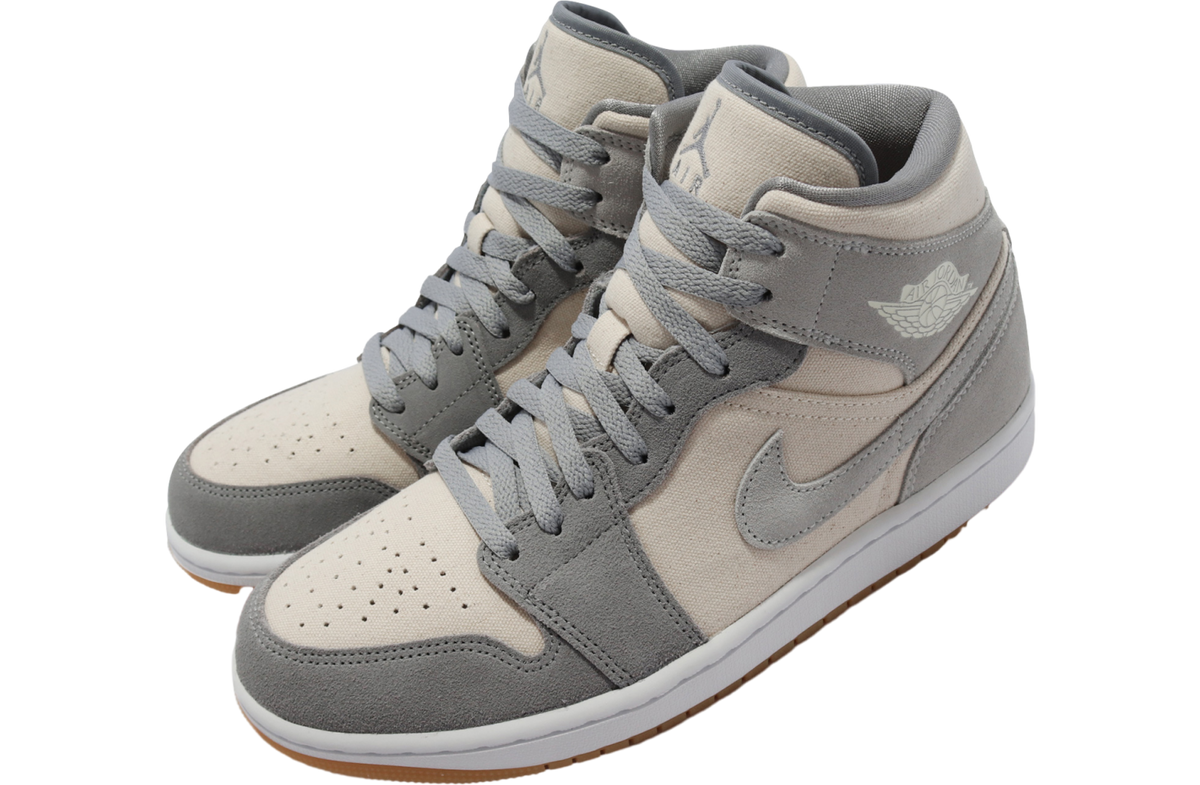 Air Jordan 1 Mid Cream Grey - Image 8