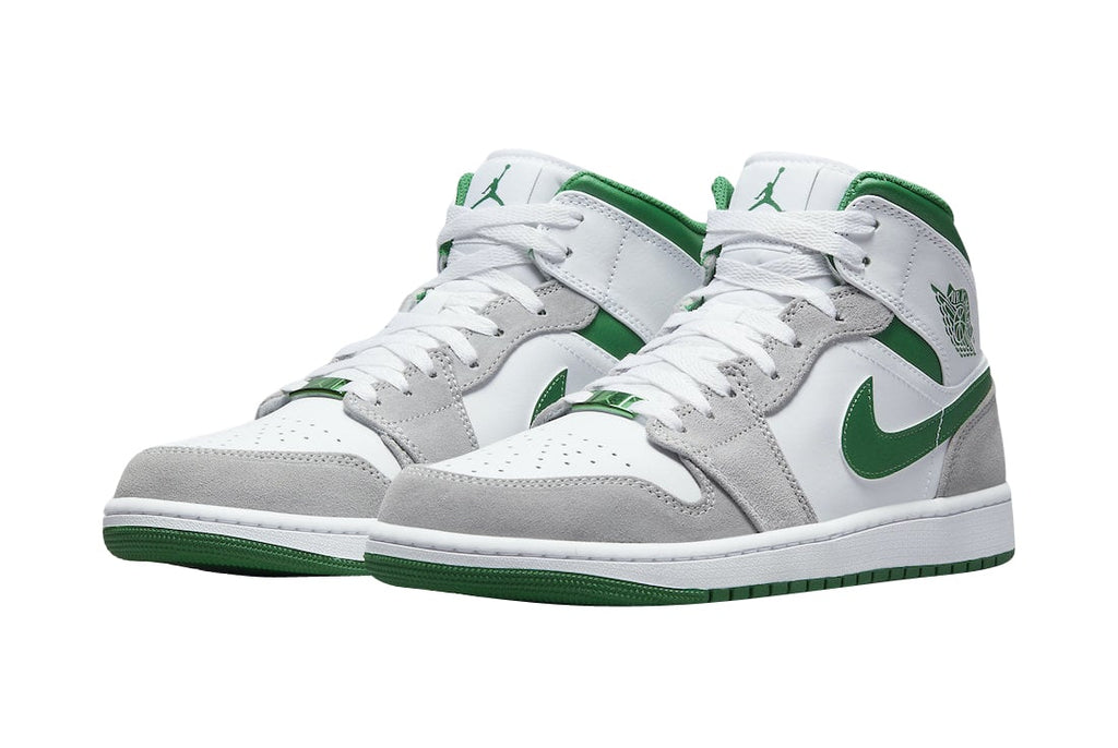 Air Jordan 1 Mid Grey Green - Image 2