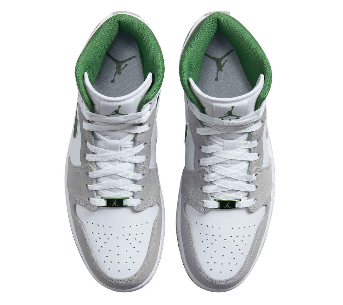 Air Jordan 1 Mid Grey Green - Image 3