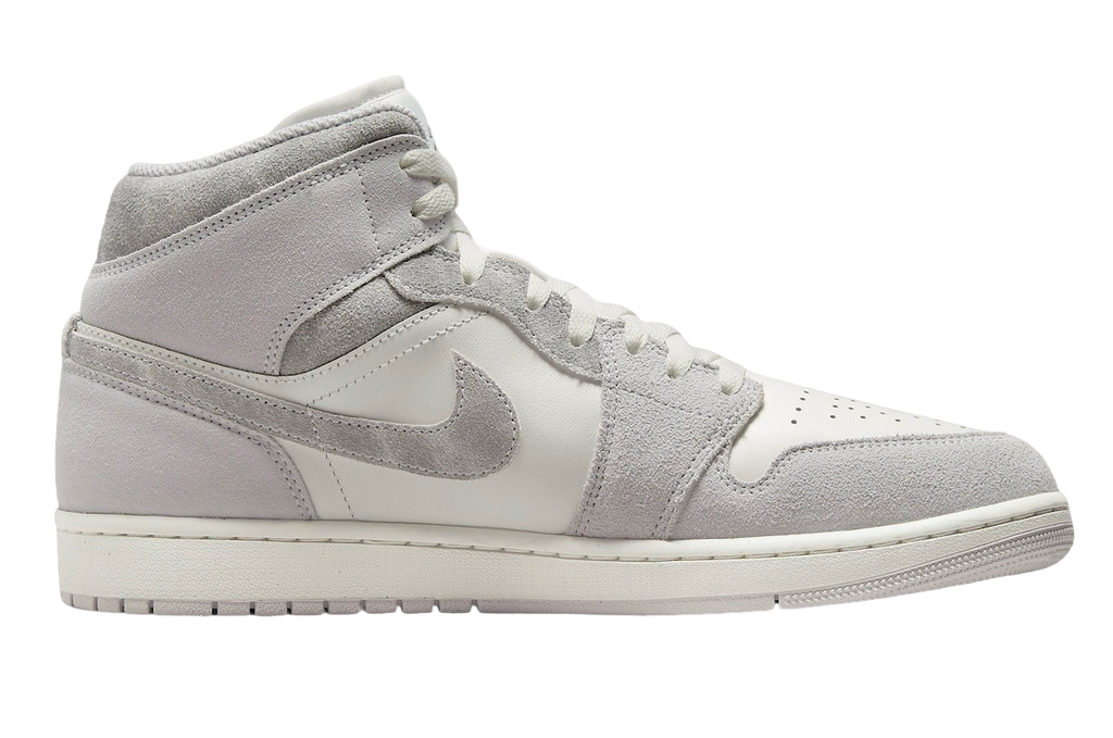 Air Jordan 1 Mid Grey Suede - Image 3