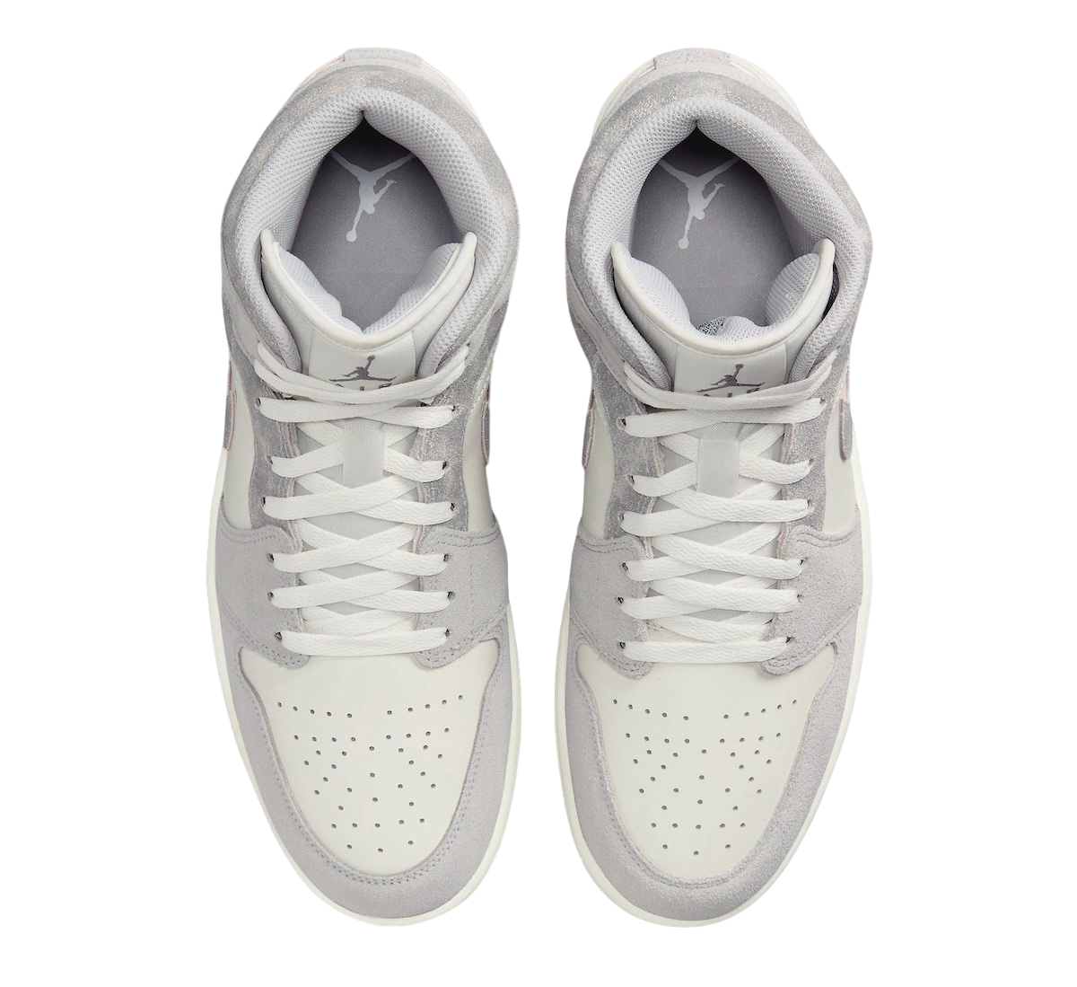 Air Jordan 1 Mid Grey Suede - Image 4