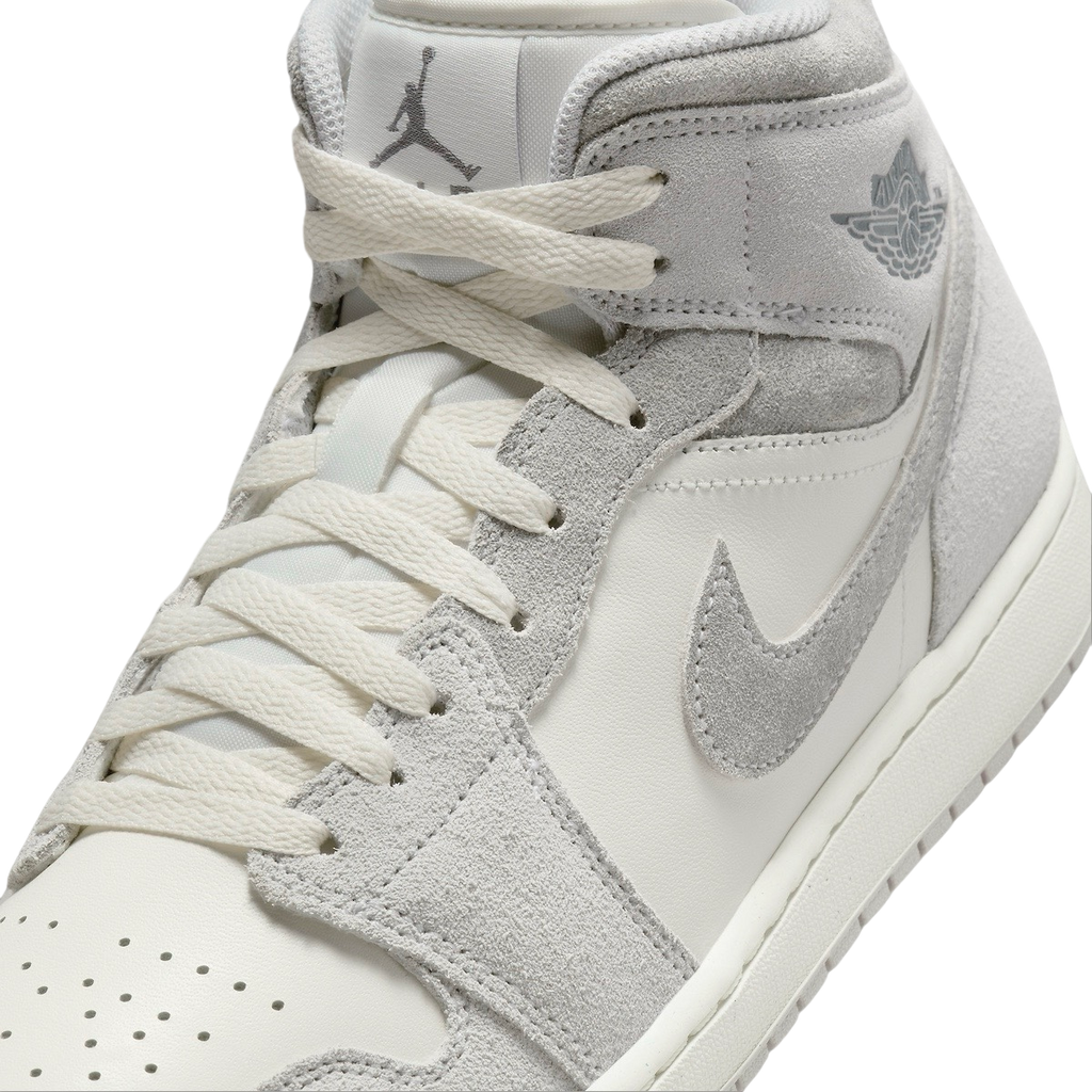 Air Jordan 1 Mid Grey Suede - Image 7