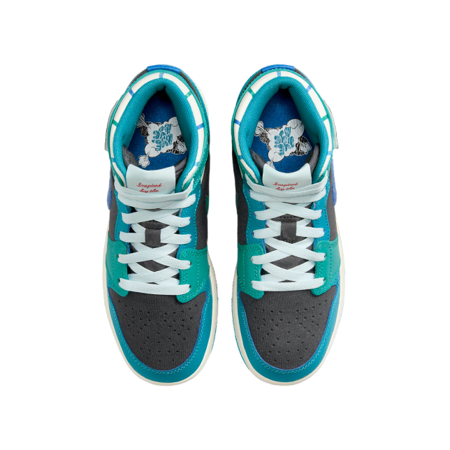 Air Jordan 1 Mid GS Anthracite / Aquatone - Image 5