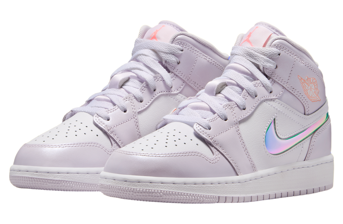 Air Jordan 1 Mid GS Barely Grape / White - Image 2