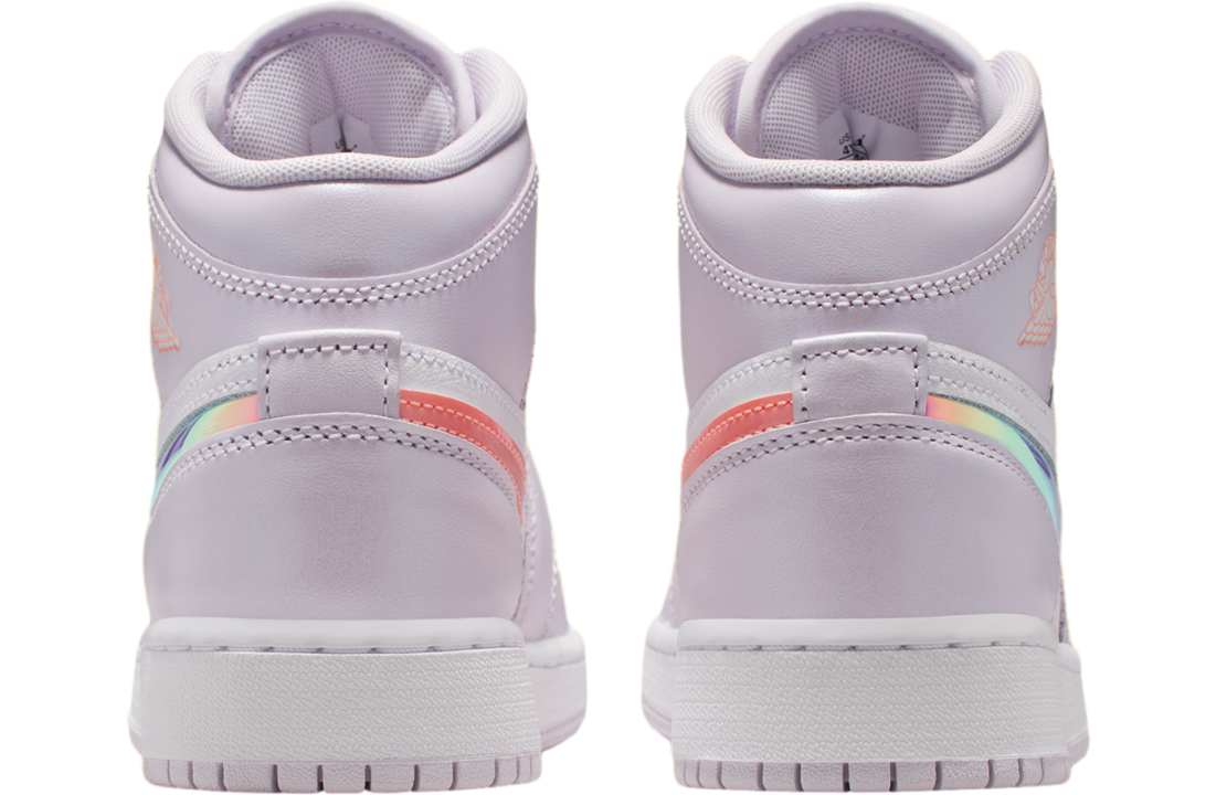 Air Jordan 1 Mid GS Barely Grape / White - Image 3
