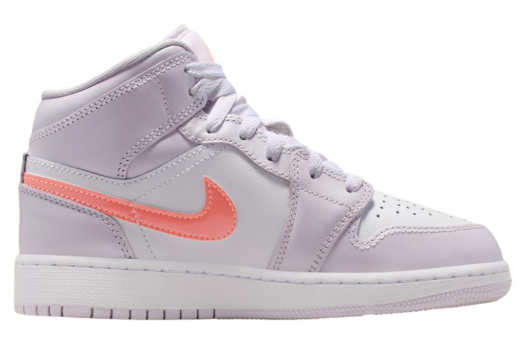 Air Jordan 1 Mid GS Barely Grape / White - Image 4