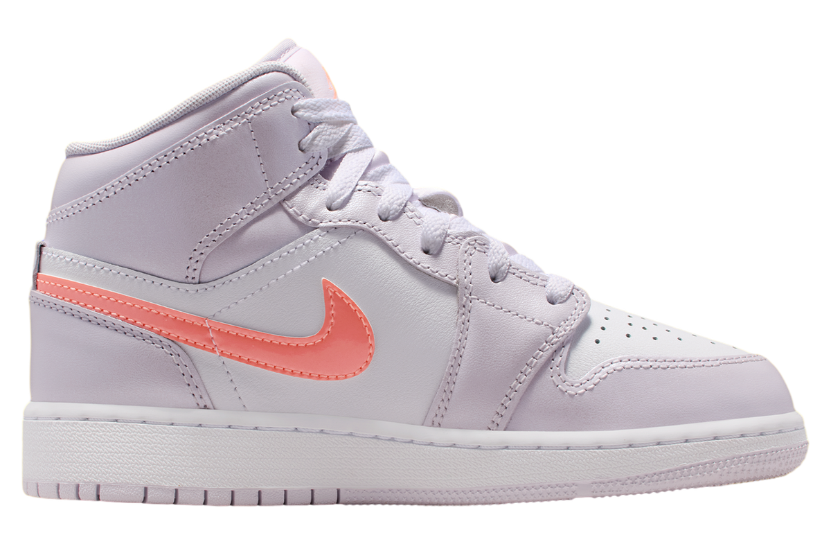 Air Jordan 1 Mid GS Barely Grape / White - Image 4