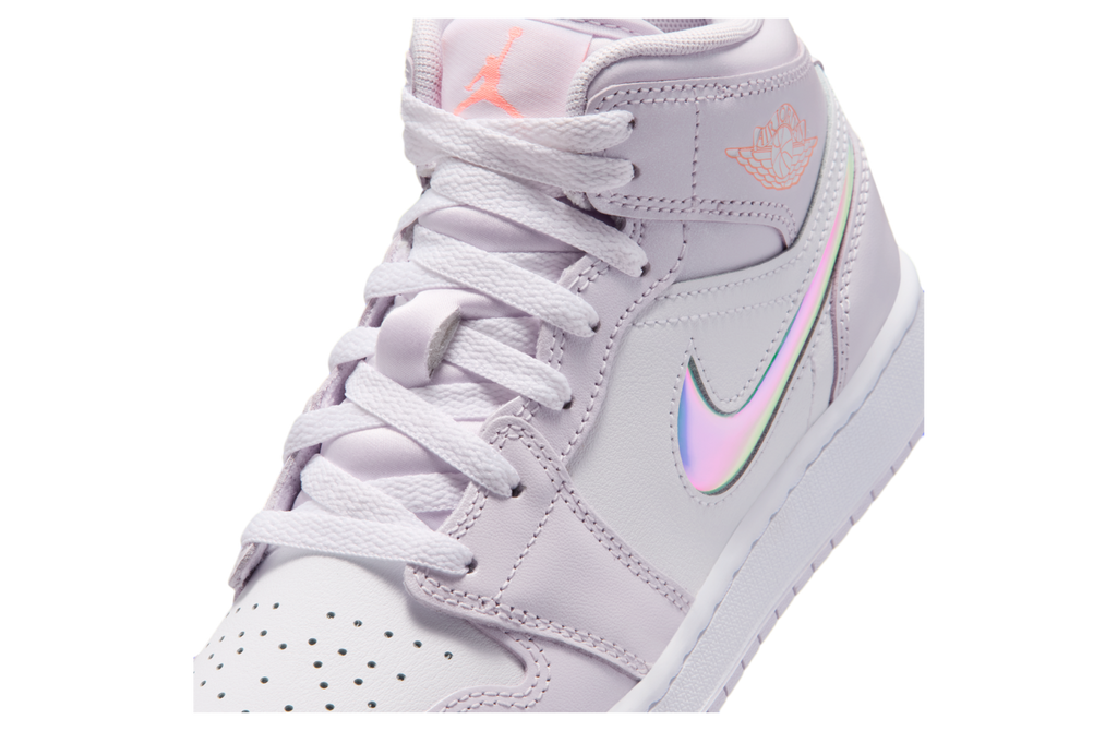 Air Jordan 1 Mid GS Barely Grape / White - Image 5
