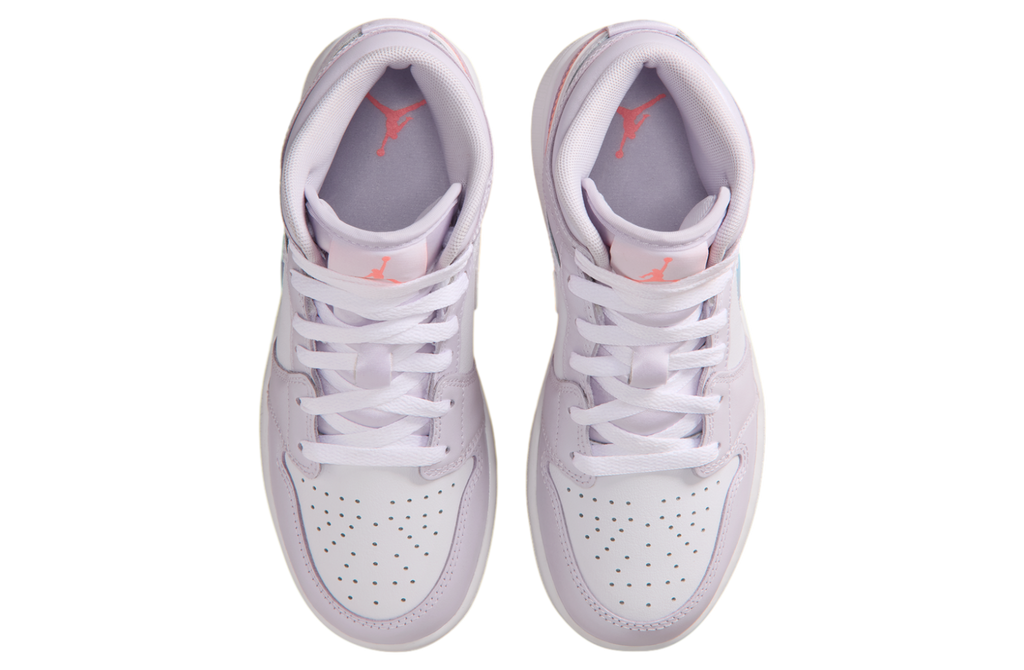 Air Jordan 1 Mid GS Barely Grape / White - Image 6