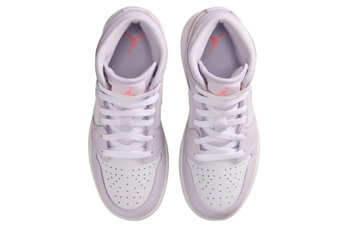 Air Jordan 1 Mid GS Barely Grape / White - Image 6