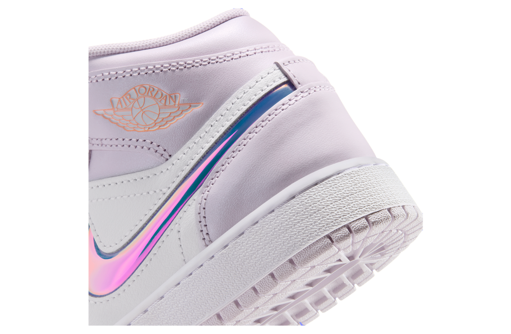 Air Jordan 1 Mid GS Barely Grape / White - Image 7
