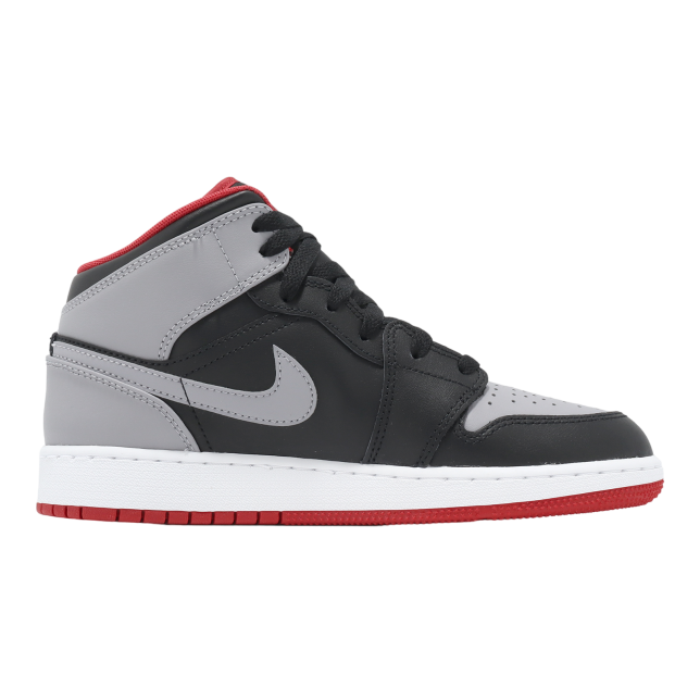 Air Jordan 1 Mid GS Black / Cement Grey - Image 2