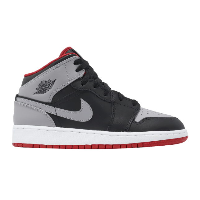 Air Jordan 1 Mid GS Black / Cement Grey - Image 5
