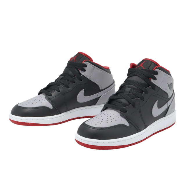Air Jordan 1 Mid GS Black / Cement Grey - Image 7