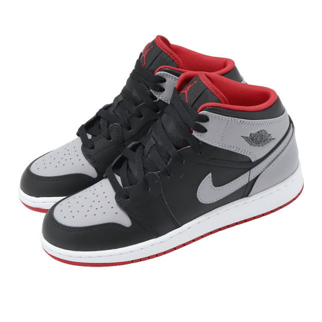 Air Jordan 1 Mid GS Black / Cement Grey - Image 8