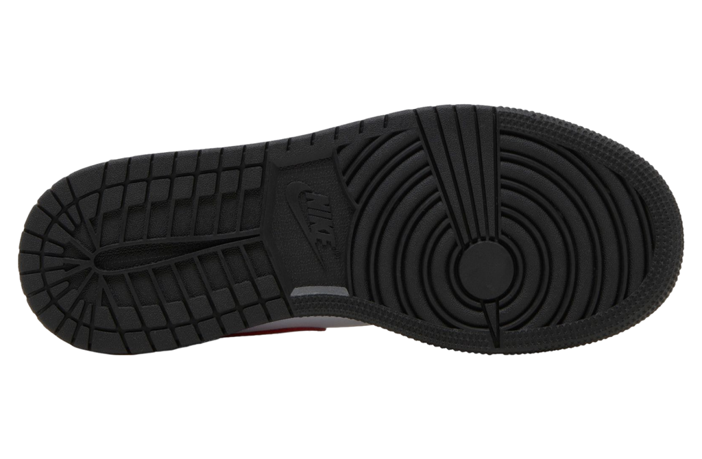 Air Jordan 1 Mid GS Black Fire Red - Image 3