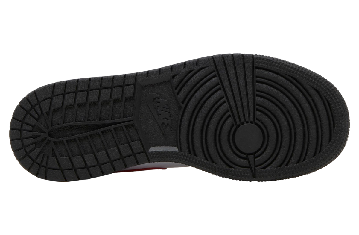 Air Jordan 1 Mid GS Black Fire Red - Image 3