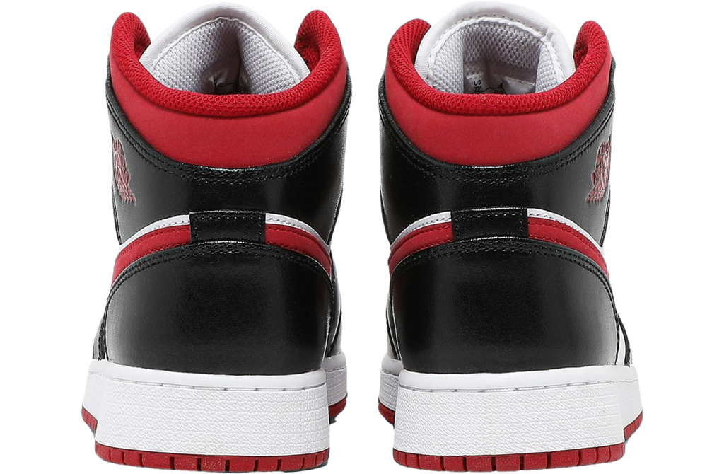 Air Jordan 1 Mid GS Black Gym Red 2021 - Image 4