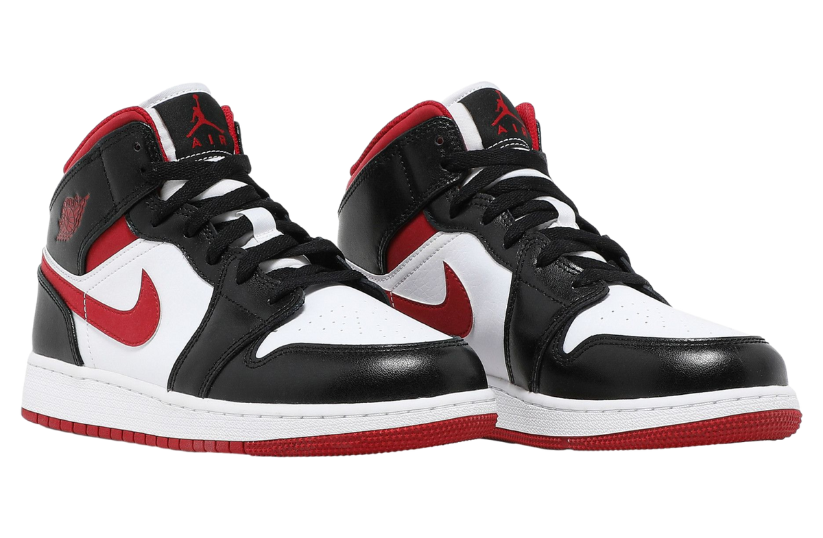 Air Jordan 1 Mid GS Black Gym Red 2021 - Image 5