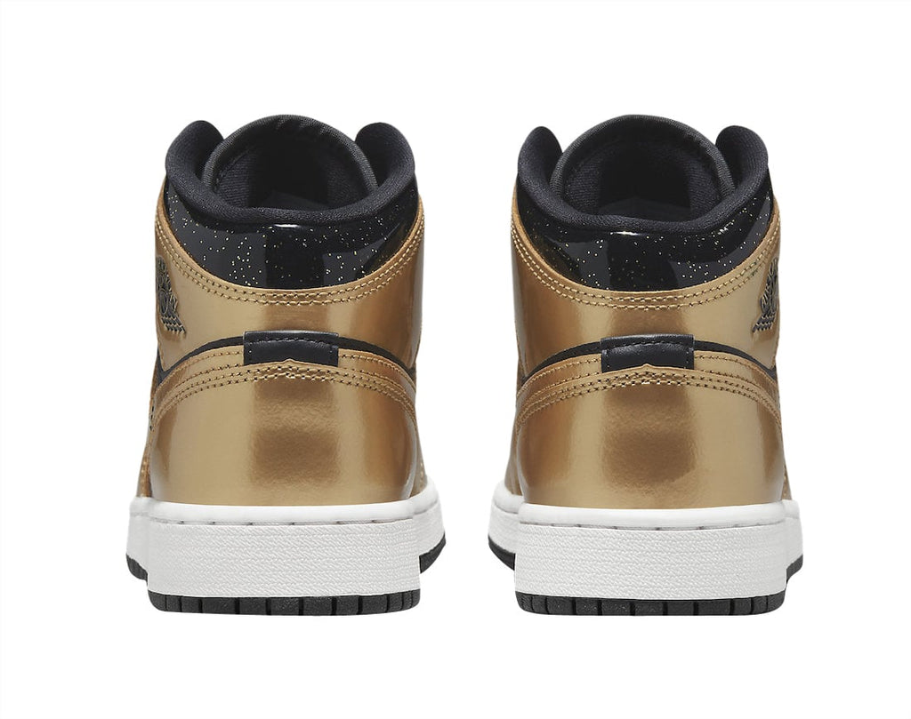 Air Jordan 1 Mid GS Black Metallic Gold - Image 5