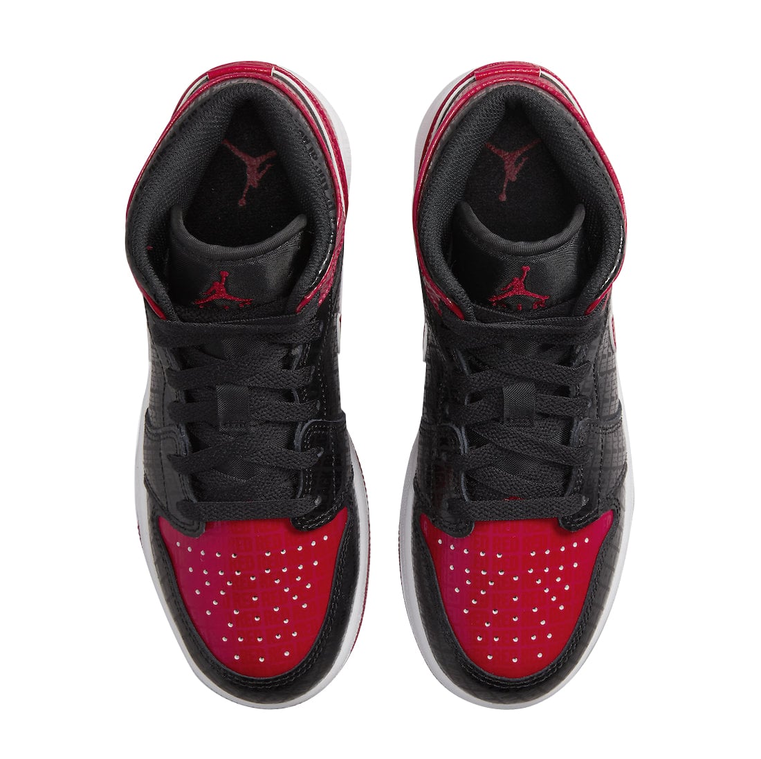 Air Jordan 1 Mid GS Bred 2022 - Image 4