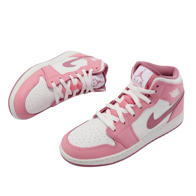 Air Jordan 1 Mid GS Coral Chalk - Image 6