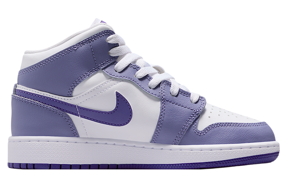 Air Jordan 1 Mid GS Dusty Amethyst / White - Image 3