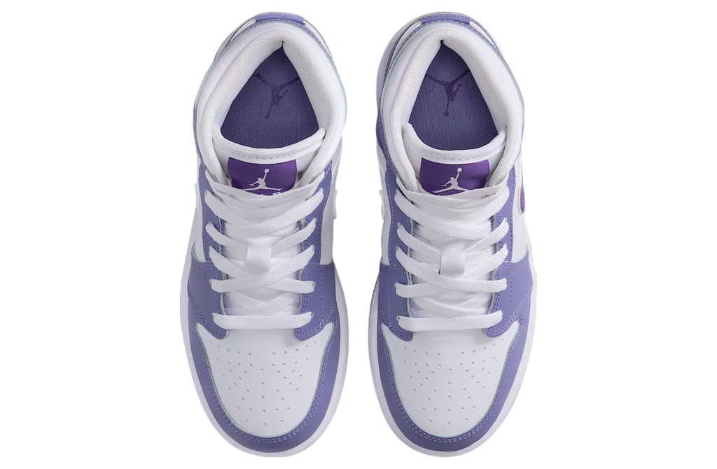 Air Jordan 1 Mid GS Dusty Amethyst / White - Image 4