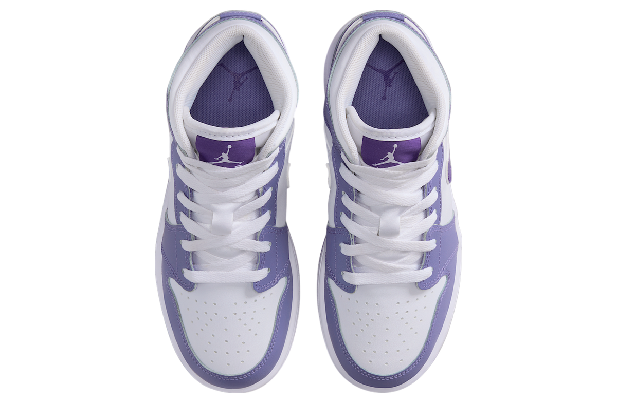 Air Jordan 1 Mid GS Dusty Amethyst / White - Image 4