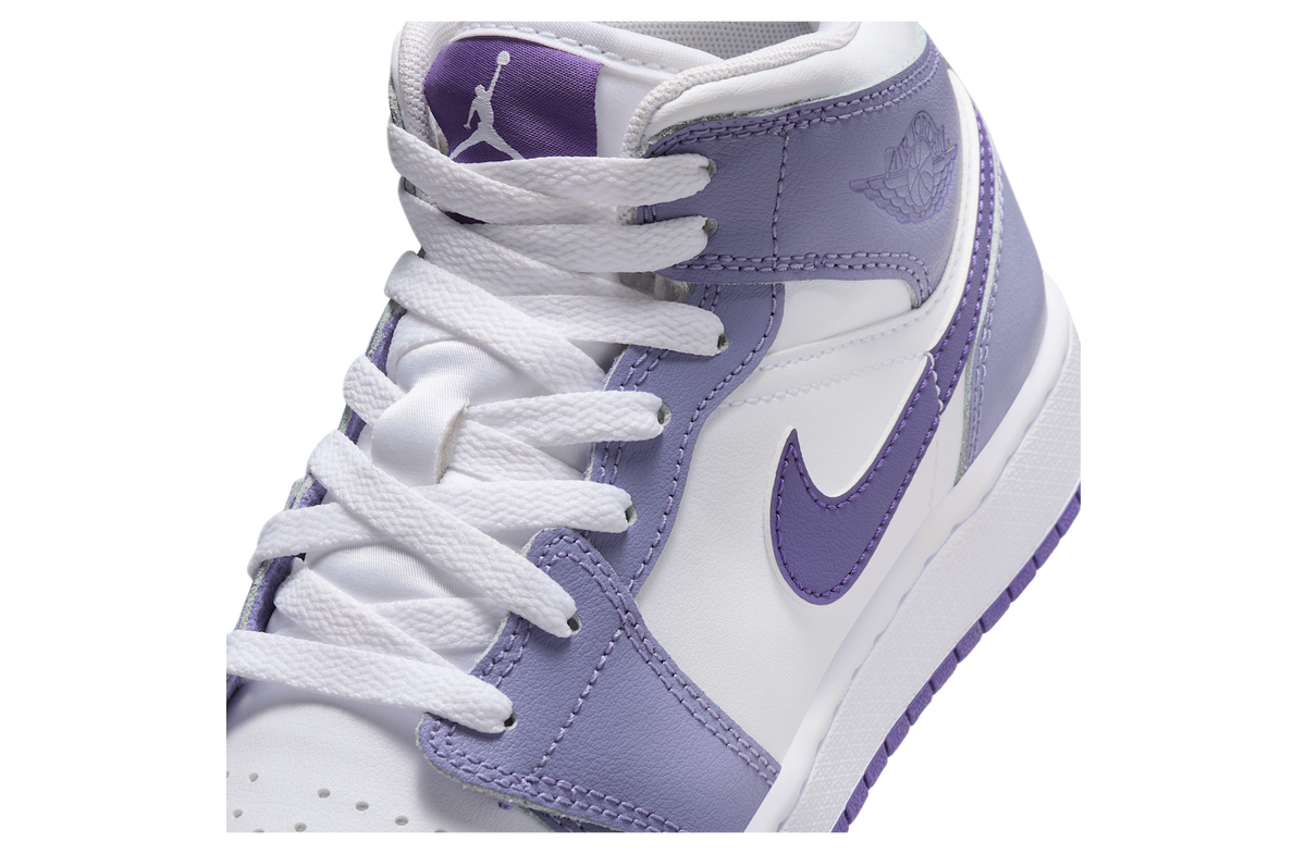 Air Jordan 1 Mid GS Dusty Amethyst / White - Image 7