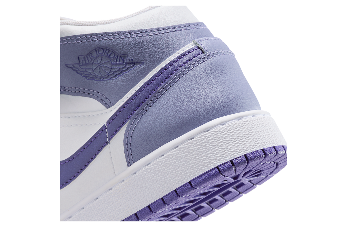 Air Jordan 1 Mid GS Dusty Amethyst / White - Image 8