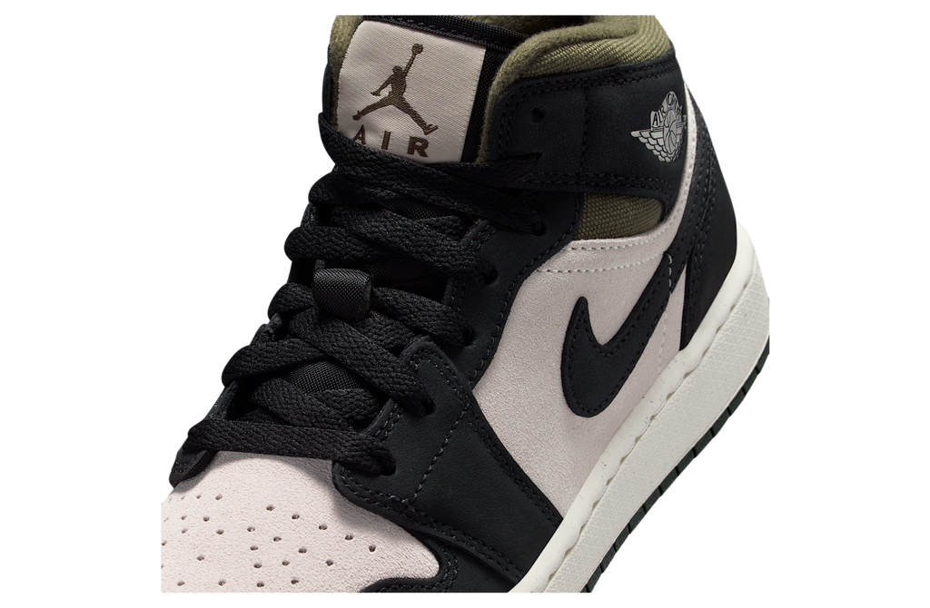 Air Jordan 1 Mid GS Light Orewood Brown / Medium Olive - Image 7