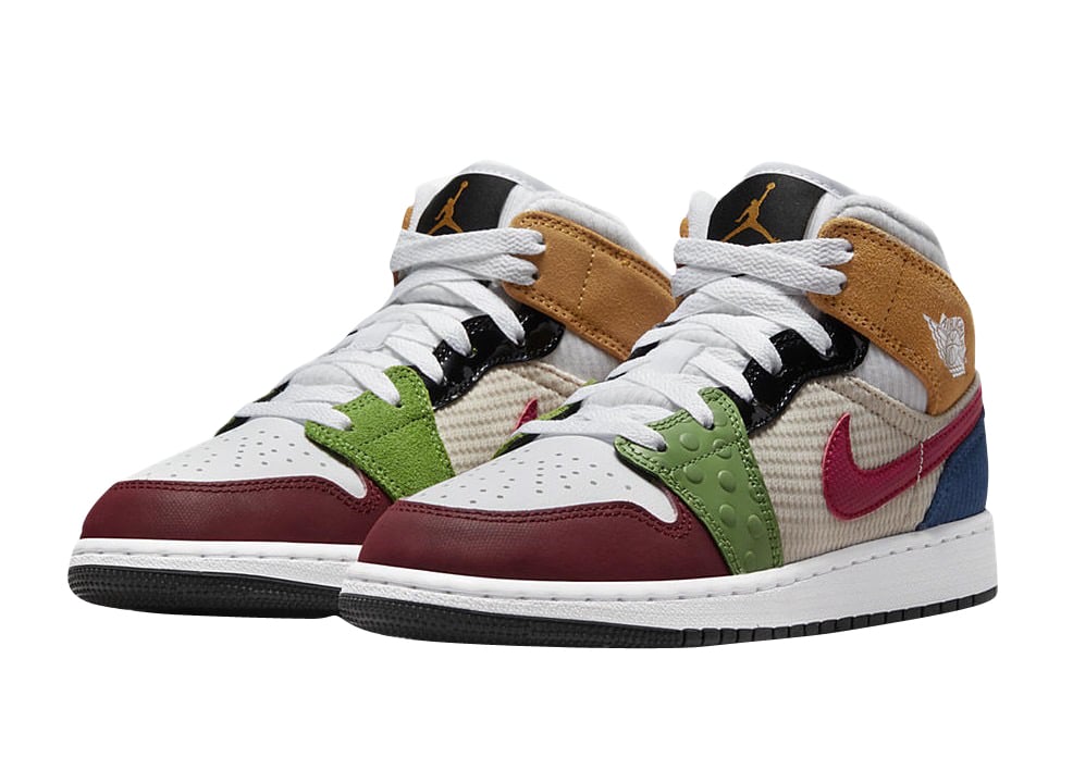 Air Jordan 1 Mid GS Patchwork - Image 2