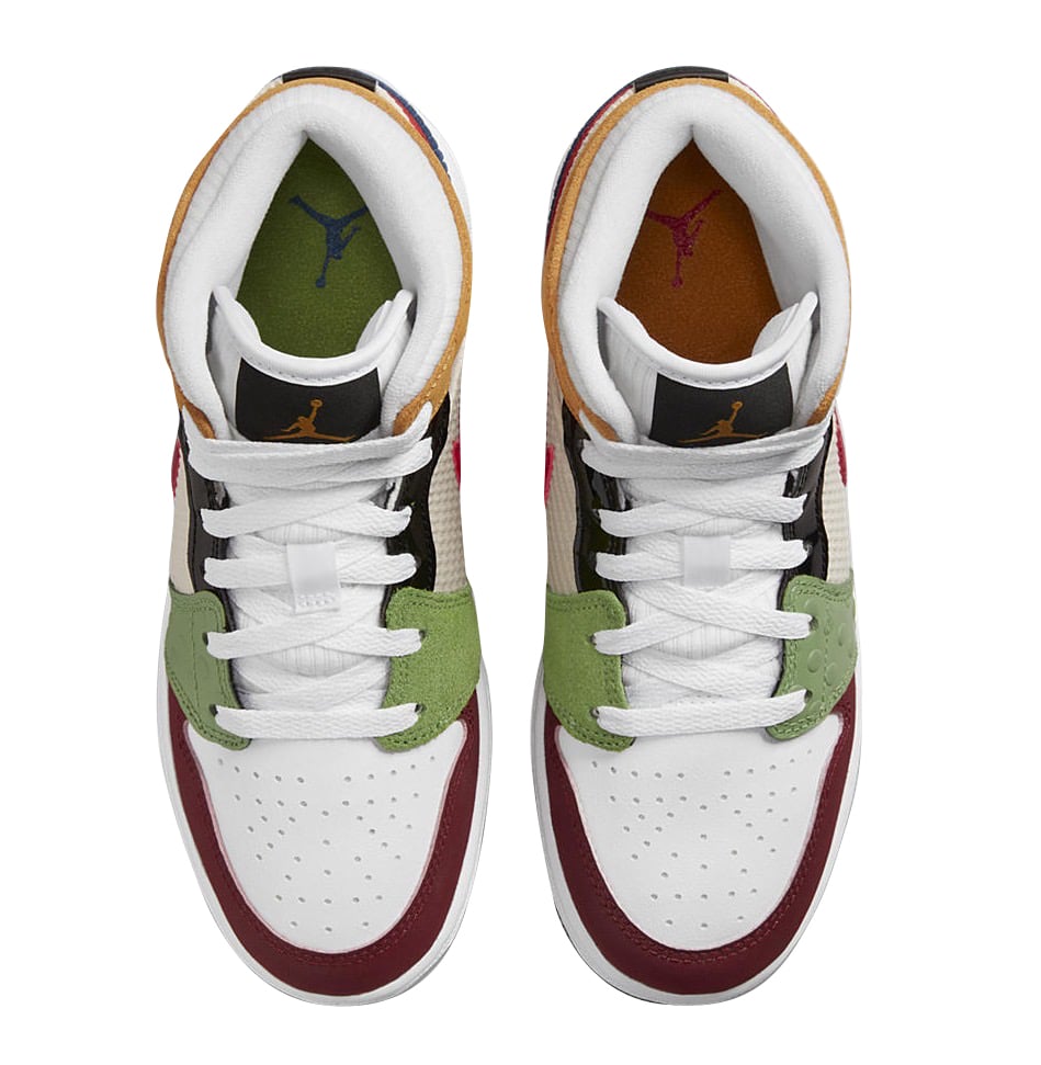 Air Jordan 1 Mid GS Patchwork - Image 4