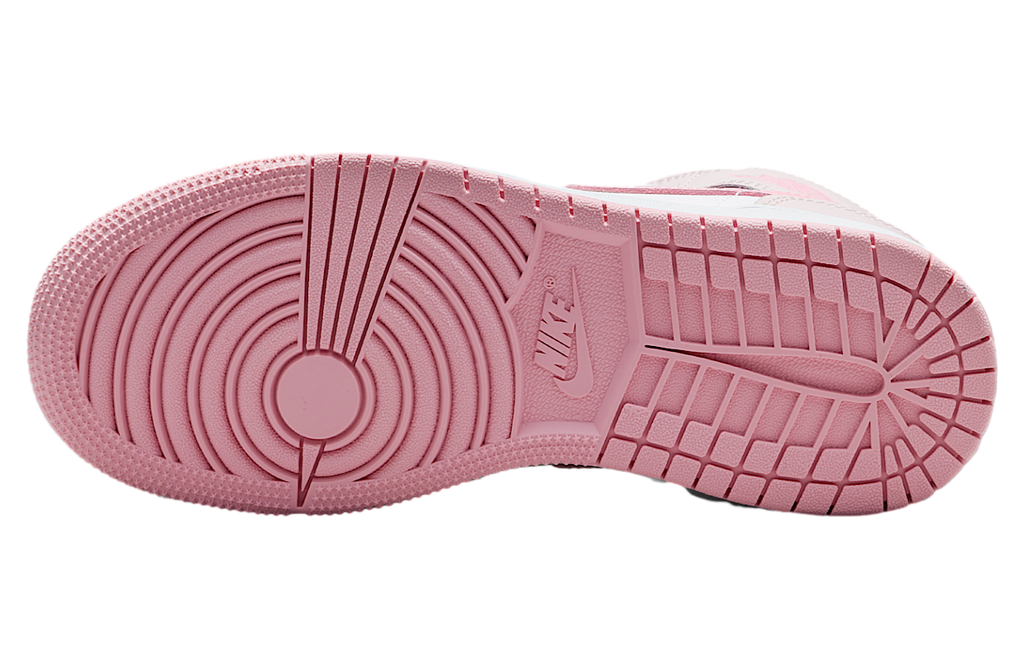 Air Jordan 1 Mid GS Pearl Pink / White - Image 2